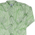 Micro Minimalist Leaves Long Sleeve Button Up Shirt Geek Nerd adult sizing Botany Print FLOW DESC WRITING