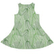 Micro Minimalist Leaves Dress Geek Nerd Botany Print lx - C Simple Patterns