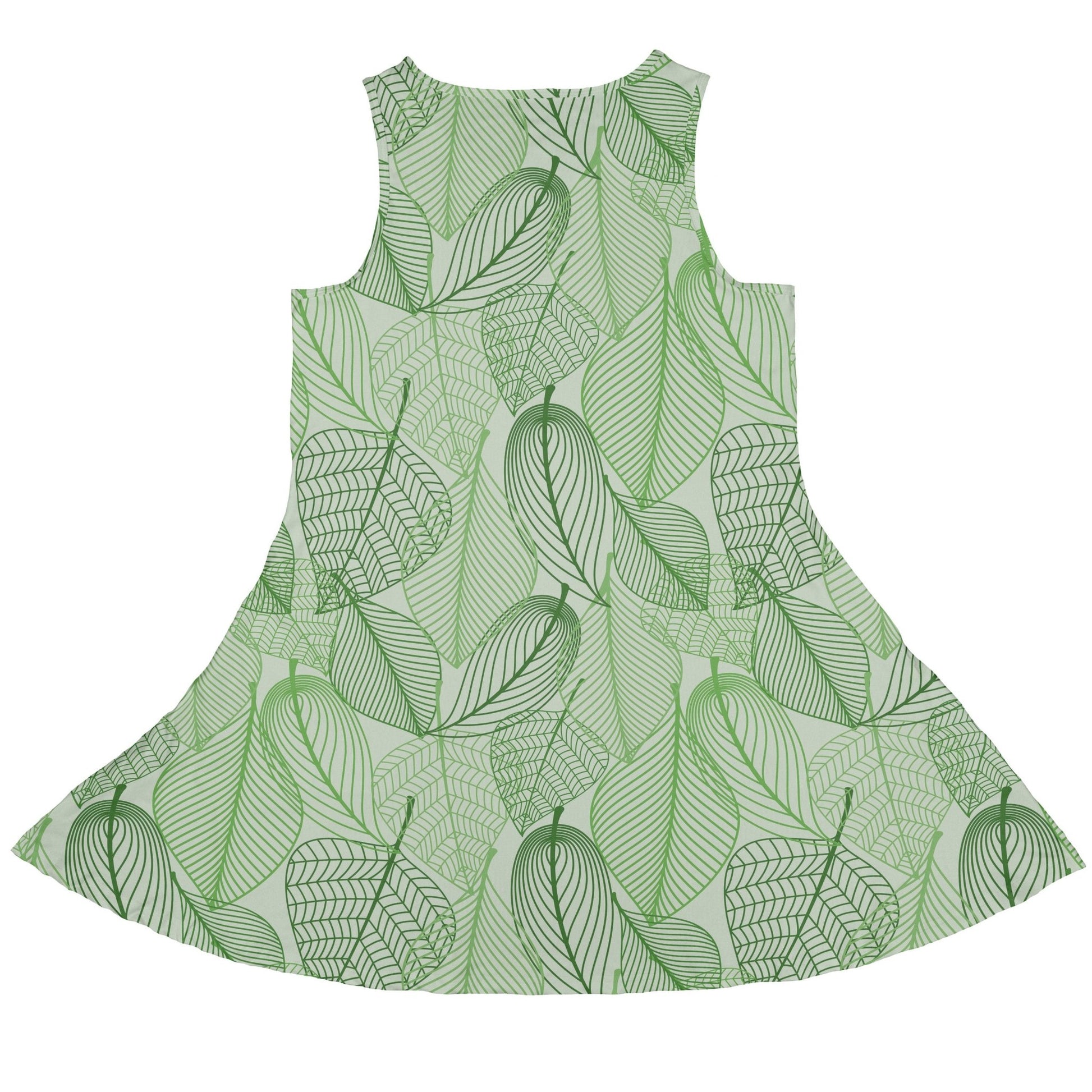 Micro Minimalist Leaves Dress Geek Nerd Botany Print lx - C Simple Patterns