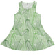 Micro Minimalist Leaves Dress Geek Nerd Botany Print lx - C Simple Patterns