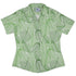 Micro Minimalist Leaves Curvy Button Up Shirt Geek Nerd Botany Print Simple Patterns women