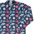 Microscopic Collection Blue Science Biology Long Sleeve Button Up Shirt Geek Nerd adult sizing FLOW DESC WRITING Maximalist Patterns