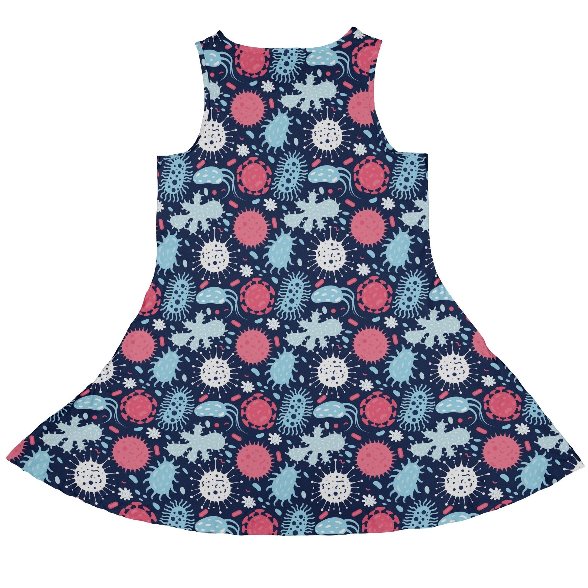 Microscopic Collection Blue Science Biology Dress Geek Nerd lx - C Maximalist Patterns science print