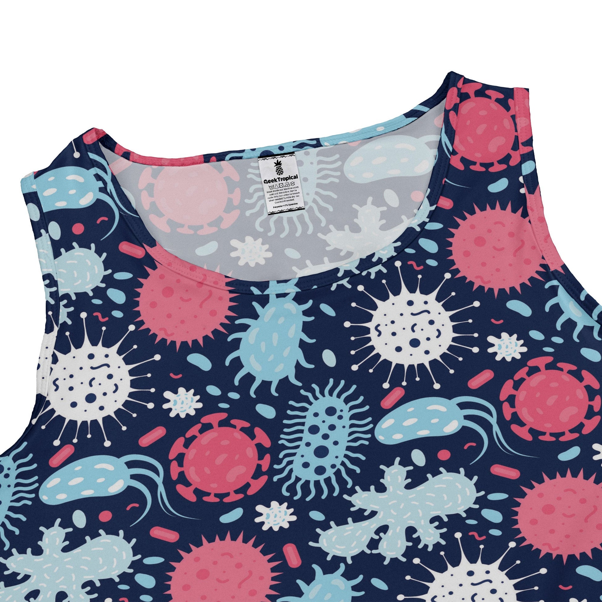 Microscopic Collection Blue Science Biology Dress Geek Nerd lx - C Maximalist Patterns science print