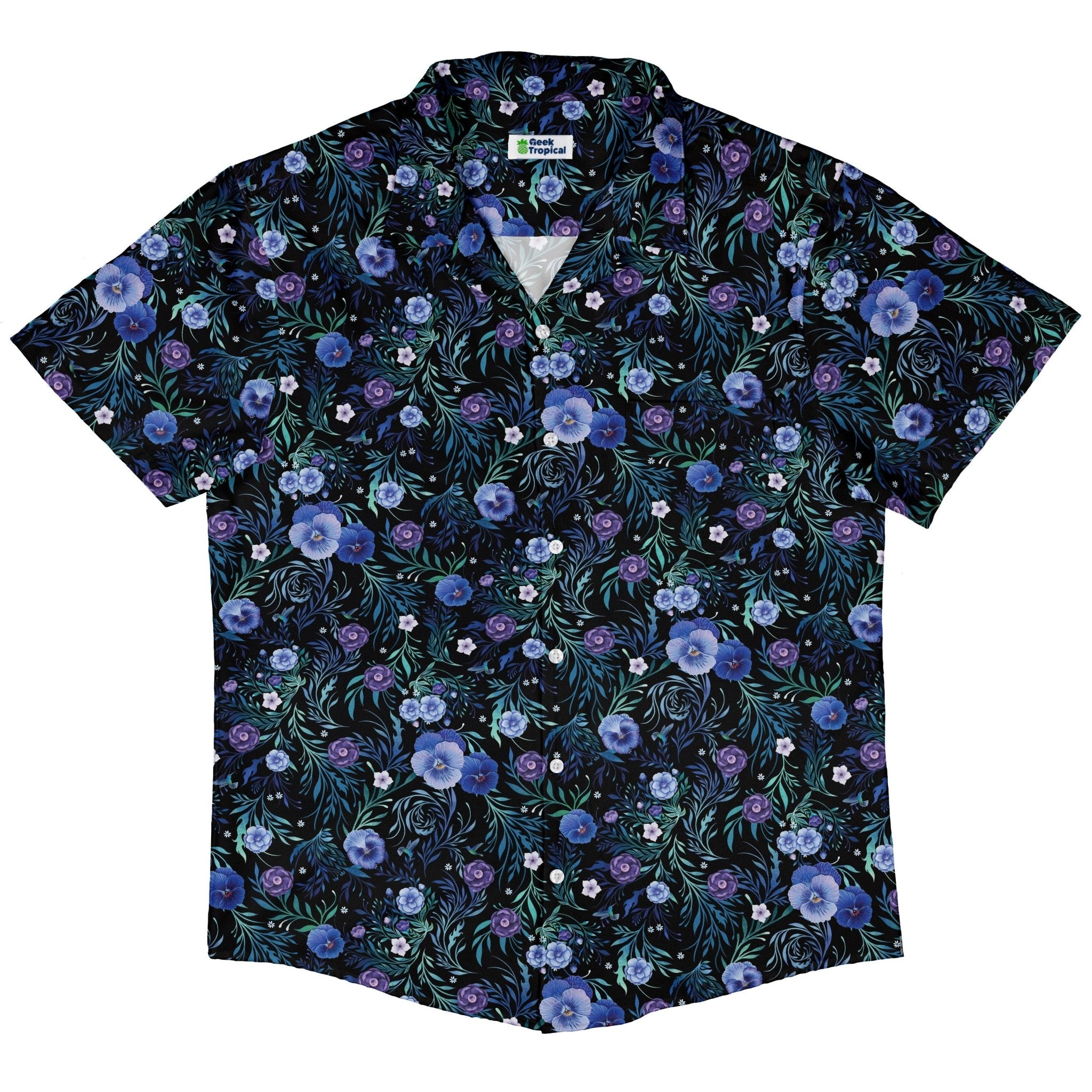 Midnight Bloom Garden Button Up Shirt 5