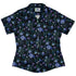 Midnight Bloom Garden Curvy Button Up Shirt womens front