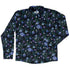 Midnight Bloom Garden Long Sleeve Button Up Shirt front