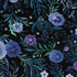 Midnight Bloom Garden Long Sleeve Button Up Shirt pocket