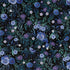 Midnight Bloom Garden Long Sleeve Button Up Shirt sleeve close