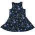 Midnight Bloom Garden Sleeveless Dress back