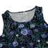 Midnight Bloom Garden Sleeveless Dress close front