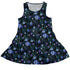 Midnight Bloom Garden Sleeveless Dress front