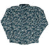 Military Fighter Jet Navy Camo Blue Long Sleeve Button Up Shirt Geek Nerd adult sizing aviation print FLOW DESC WRITING