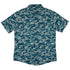 Military Fighter Jet Navy Camo Blue Button Up Shirt - adult sizing - aviation print -