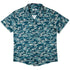 Military Fighter Jet Navy Camo Blue Button Up Shirt - adult sizing - aviation print -