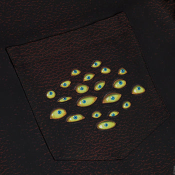 Mimic Eyes Custom Pocket Dnd Button Up Shirt - adult sizing - Designs by Nathan - dnd & rpg print