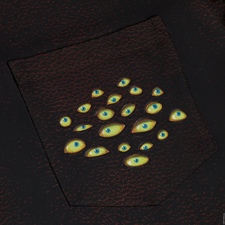 Mimic Eyes Custom Pocket Dnd Button Up Shirt - adult sizing - Designs by Nathan - dnd & rpg print