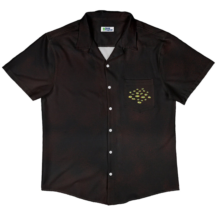 Mimic Eyes Custom Pocket Dnd Button Up Shirt - adult sizing - Designs by Nathan - dnd & rpg print