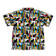 Mondrian Cat Library Youth Hawaiian Shirt - Animal Patterns - Book Prints - Design by Tobe Fonseca