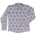Moodicorn Rainbow Stripes Long Sleeve Button Up Shirt Geek Nerd adult sizing Design By Brigid Ashwood Fantasy Prints