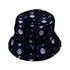 Moon Phase Garden Bucket Hat Black Stitching