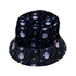 Moon Phase Garden Bucket Hat Gray Stitching