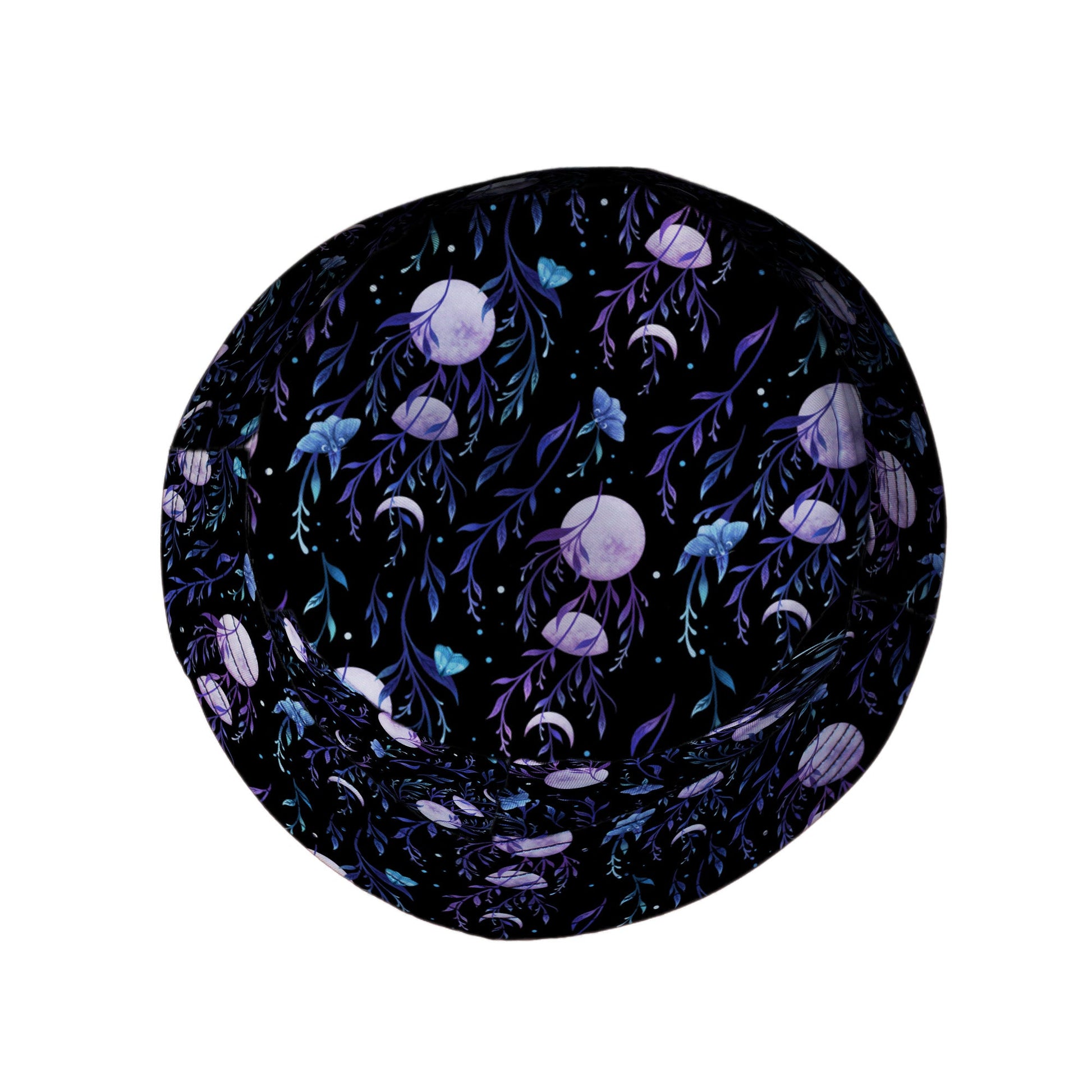 Moon Phase Garden Bucket Hat Top View