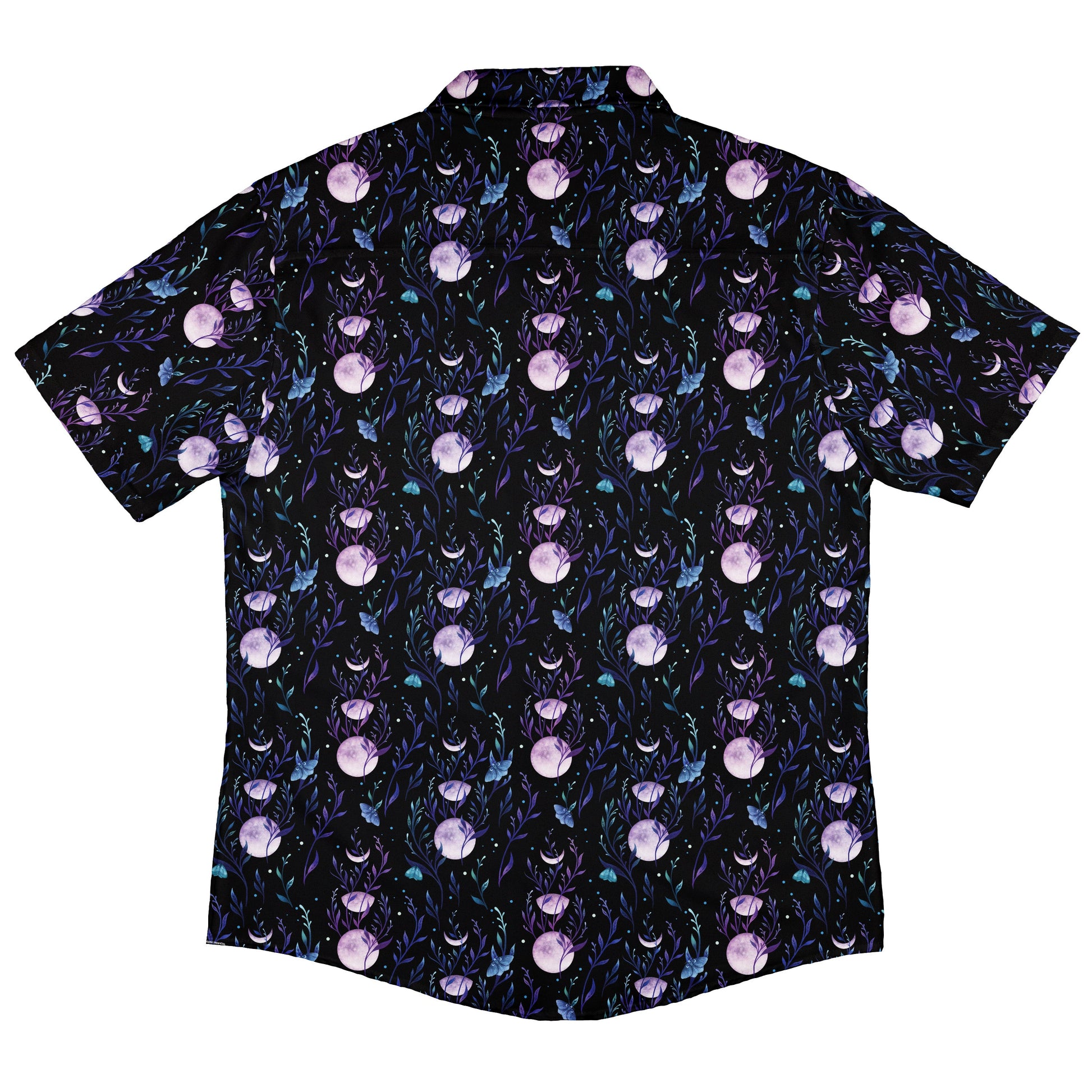 Moon Phase Garden Button Up Shirt Back