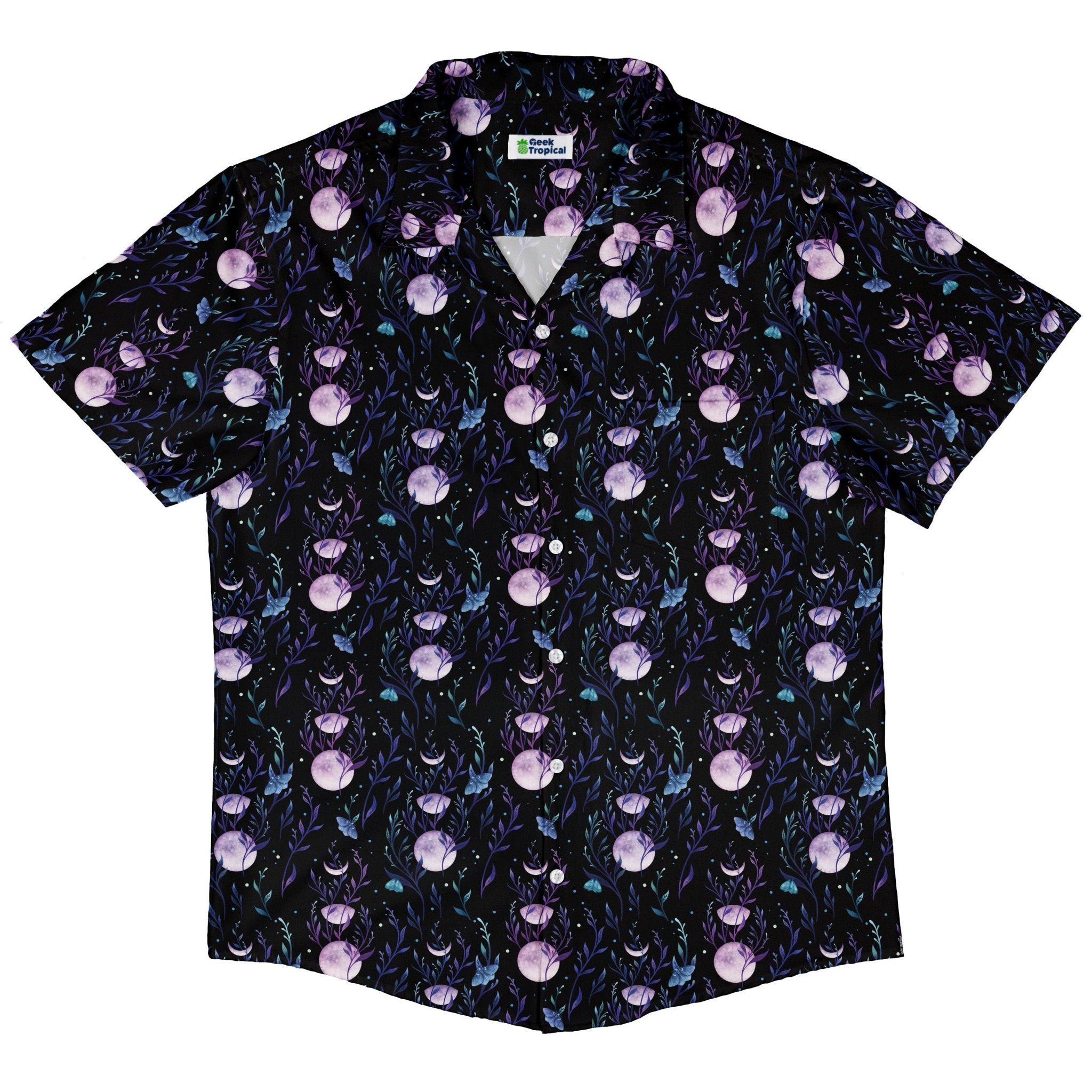 Moon Phase Garden Button Up Shirt 5