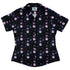 Moon Phase Garden Curvy Button Up Shirt womens front