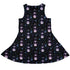 Moon Phase Garden Sleeveless Dress back