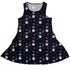 Moon Phase Garden Sleeveless Dress front