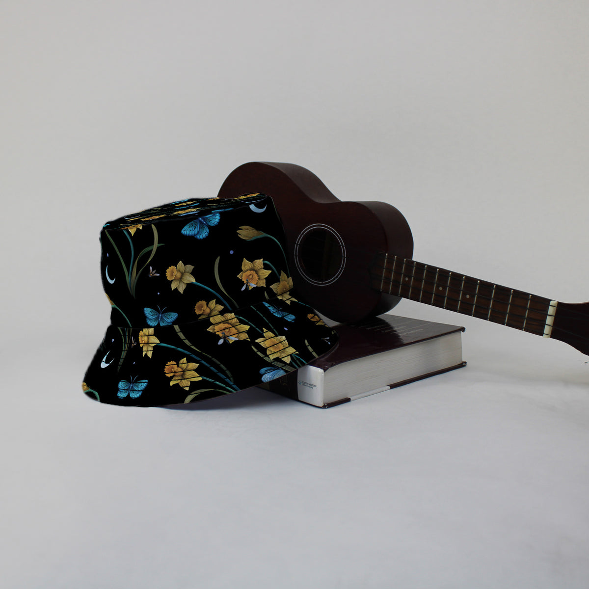 Moonlit Daffodil Garden Bucket Hat Lifestyle