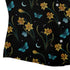 Moonlit Daffodil Garden Curvy Button Up Shirt womens corner