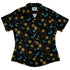 Moonlit Daffodil Garden Curvy Button Up Shirt womens front