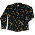 Moonlit Daffodil Garden Long Sleeve Button Up Shirt front
