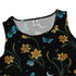 Moonlit Daffodil Garden Sleeveless Dress close front