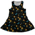 Moonlit Daffodil Garden Sleeveless Dress front