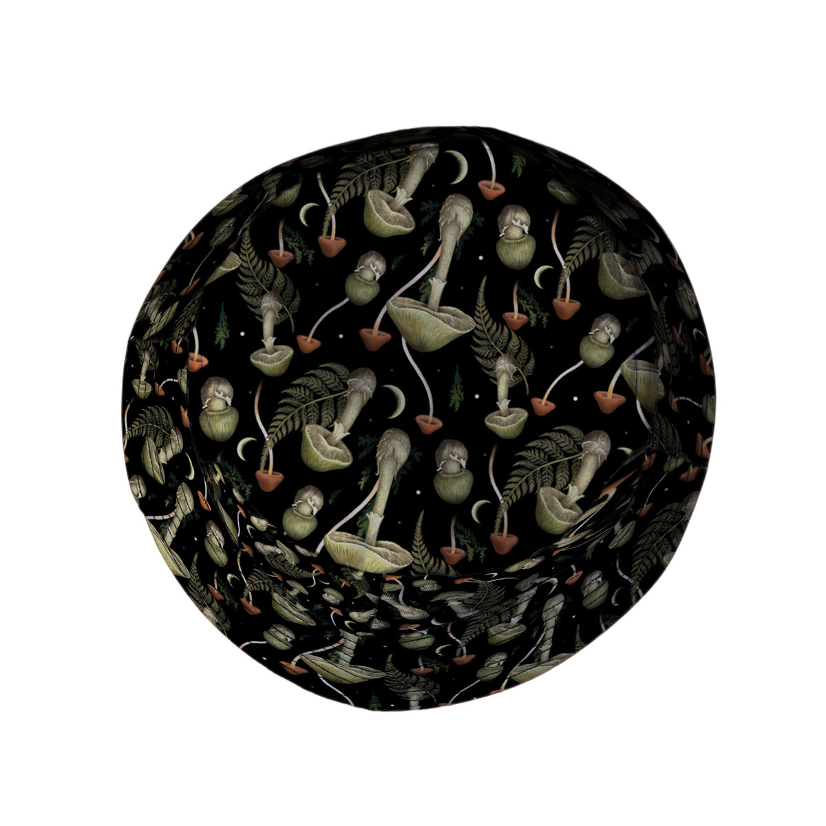 Moonlit Death Cap Bucket Hat Top View