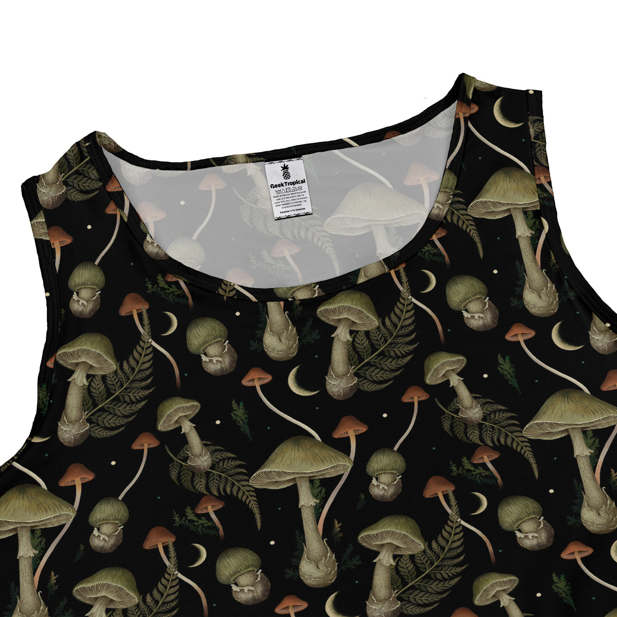 Moonlit Death Cap Sleeveless Dress close front
