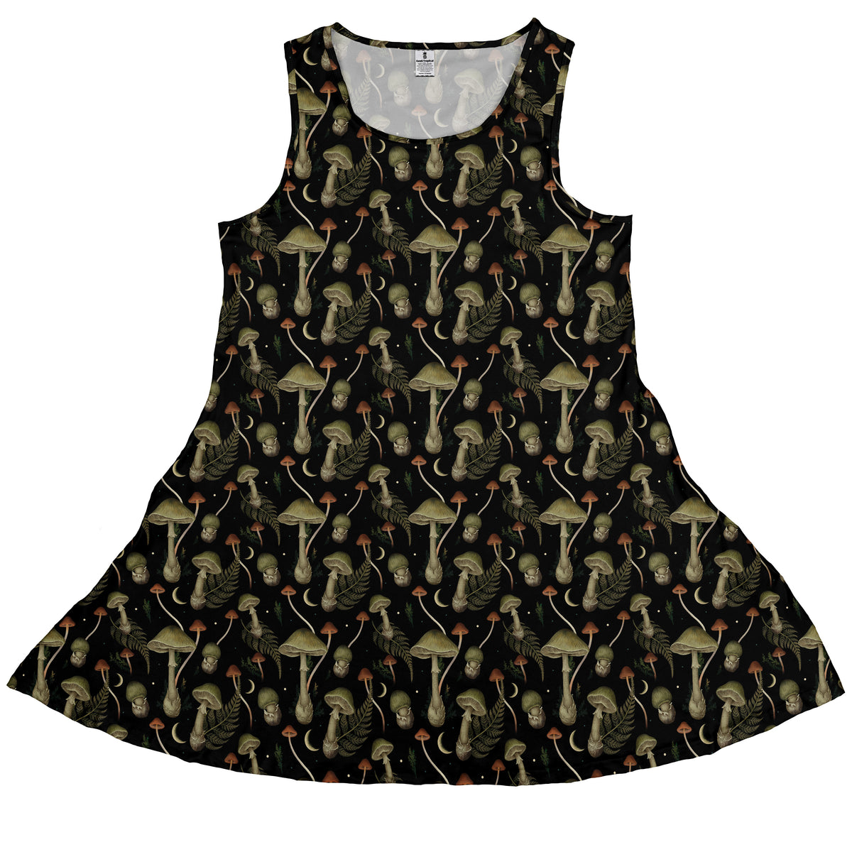Moonlit Death Cap Sleeveless Dress front