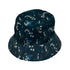 Moonlit Lily Bucket Hat Gray Stitching