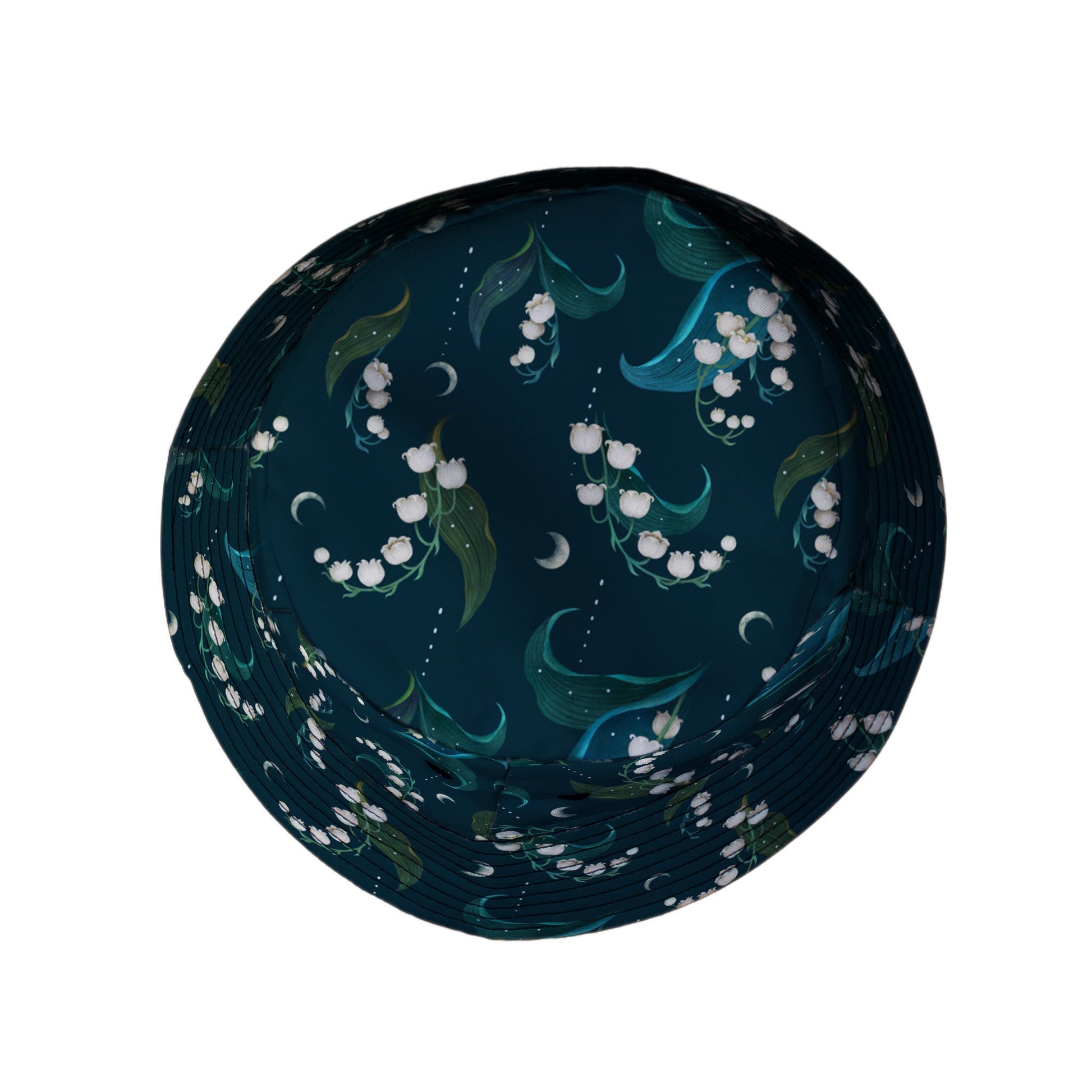 Moonlit Lily Bucket Hat Top View