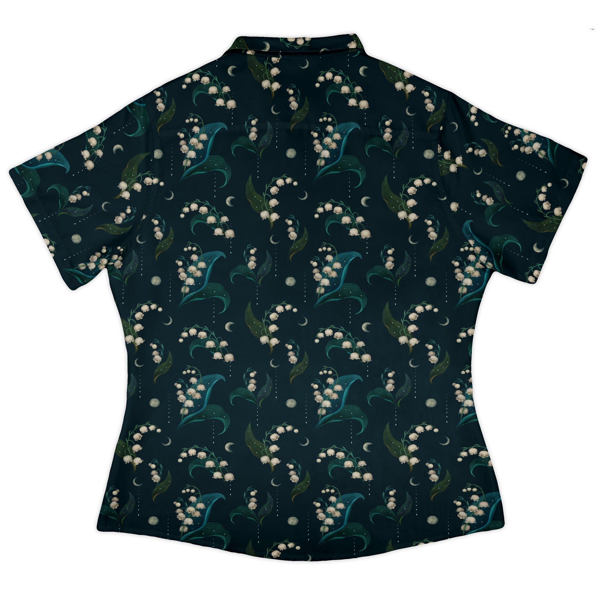 Moonlit Lily Curvy Button Up Shirt womens back