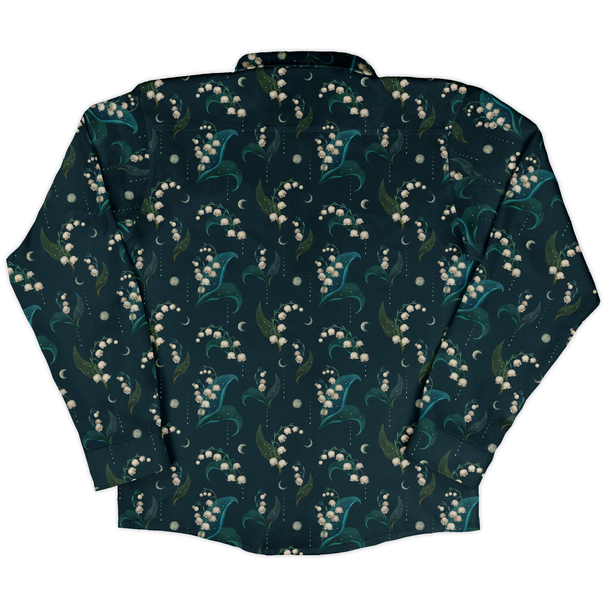 Moonlit Lily Long Sleeve Button Up Shirt back