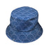 Moonlit Scallop Nouveau Blue Bucket Hat Black Stitching