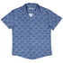 Moonlit Scallop Nouveau Blue Button Up Shirt Hawaiian Front