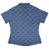 Moonlit Scallop Nouveau Blue Curvy Button Up Shirt womens back
