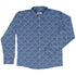 Moonlit Scallop Nouveau Blue Long Sleeve Button Up Shirt front