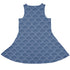 Moonlit Scallop Nouveau Blue Sleeveless Dress back